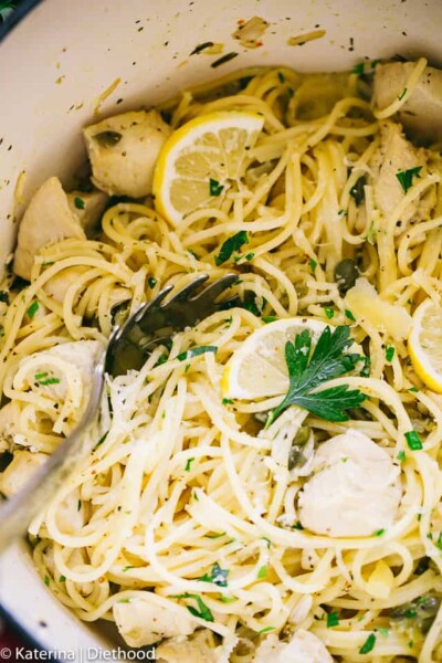 Quick & Easy Chicken Piccata Pasta | Diethood