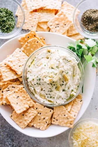 Light and Creamy Artichoke Dip Recipe | Diethood