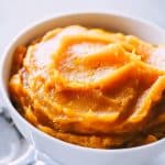 Slow Cooker Pumpkin Puree - Super easy way to prepare homemade and delicious pumpkin puree, and it's so so so much better than store-bought! 