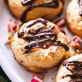 Salted Caramel Thumbprint Cookies | Christmas Cookies Recipe