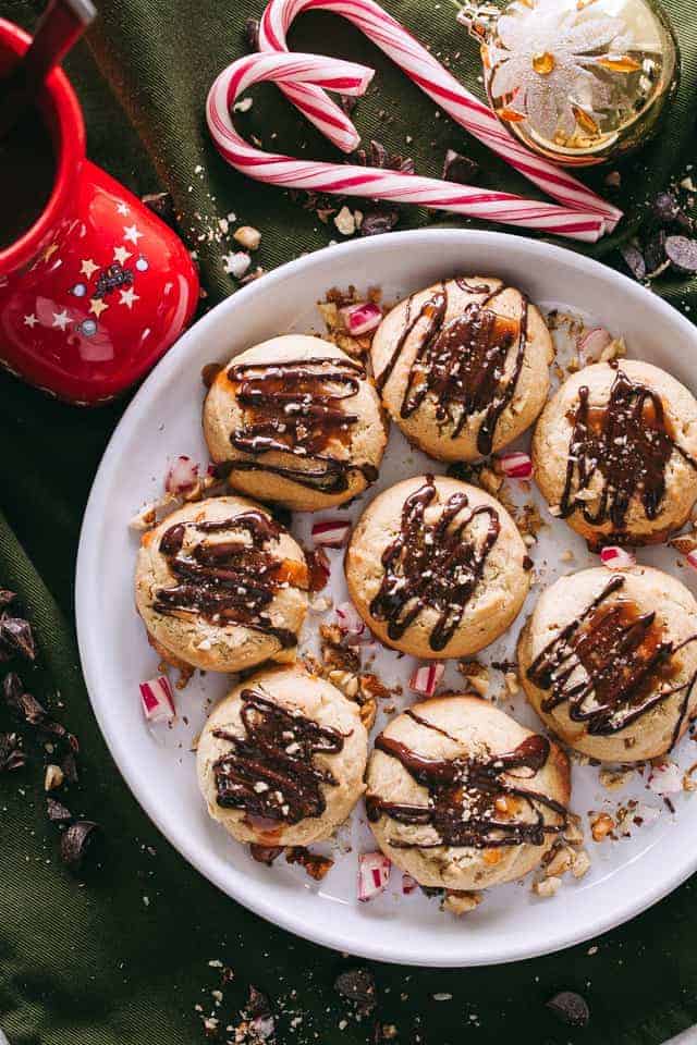 Salted Caramel Thumbprint Cookies 