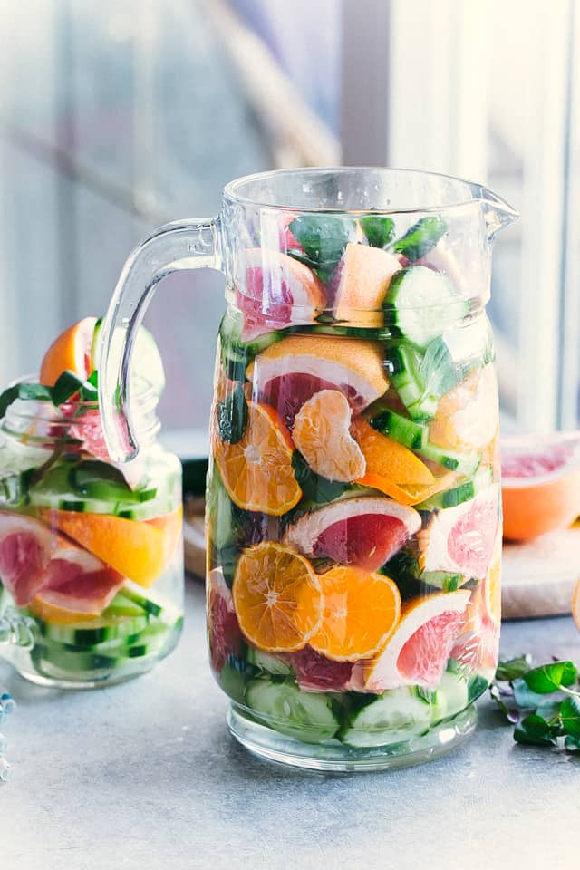 Spa Detox Water Recipe - GORGEOUS Infused Water Recipe