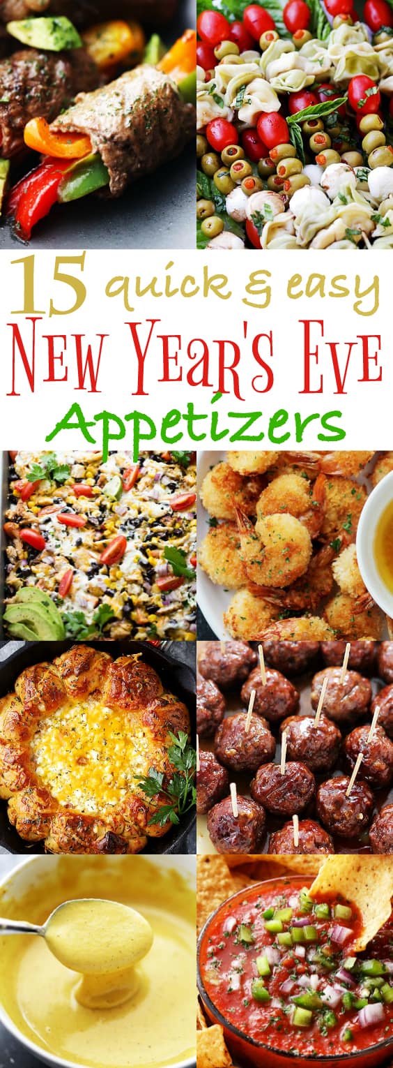 15 Quick and Easy New Year's Eve Appetizers Recipes - Delicious Party