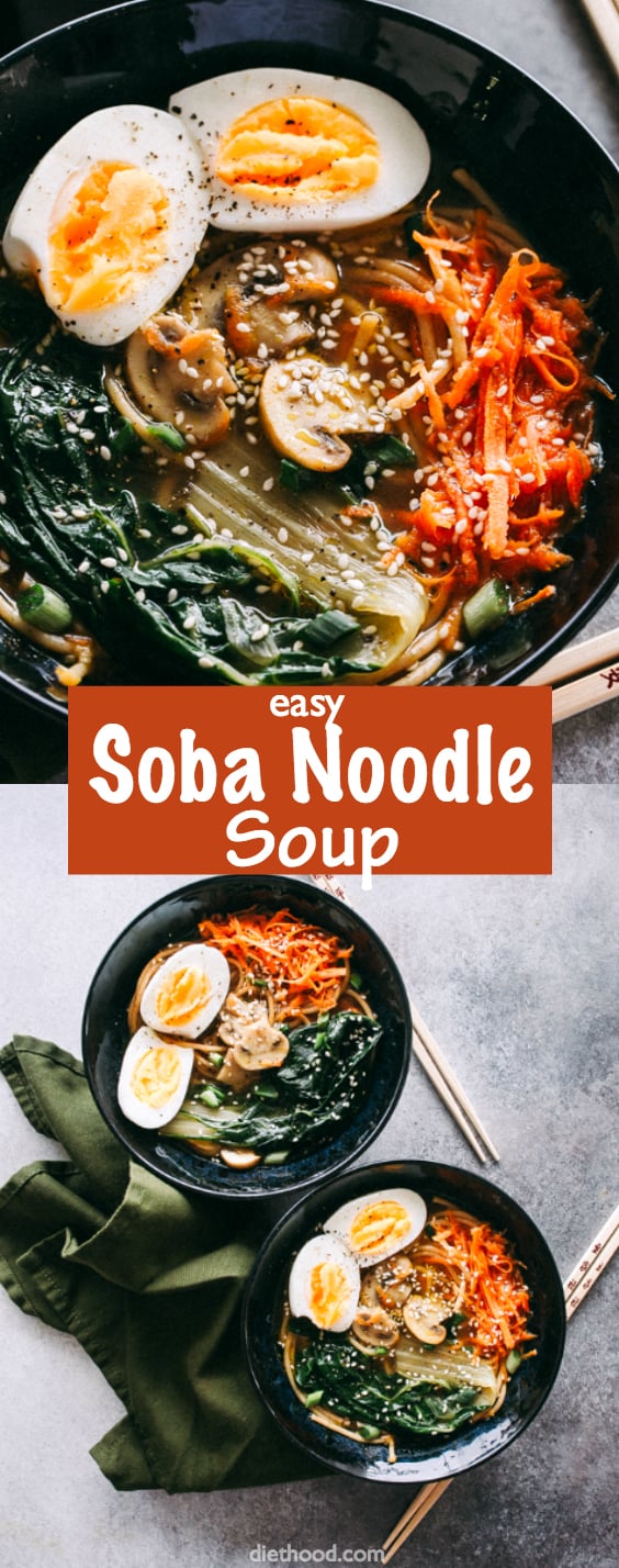 Easy Soba Noodle Soup Recipe - Cozy Winter Soup Recipe