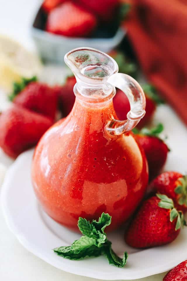Strawberry Sauce in a bottle.