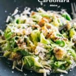 Keto Pasta Carbonara Recipe With Zucchini Noodles & Pancetta
