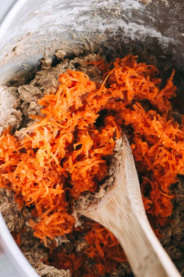 Carrot Cake Oatmeal Cookies batter