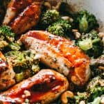 Skillet Catalina Chicken Recipe with Broccoli