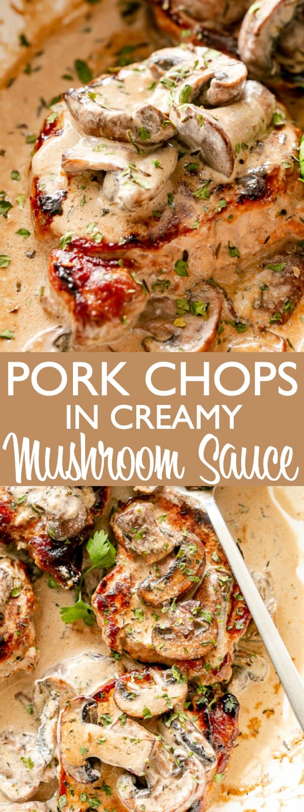 Pork Chops with Mushroom Gravy | Diethood