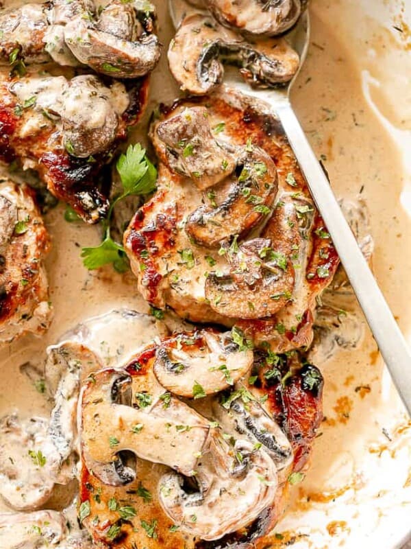 Pork Chops in Creamy Mushroom Sauce