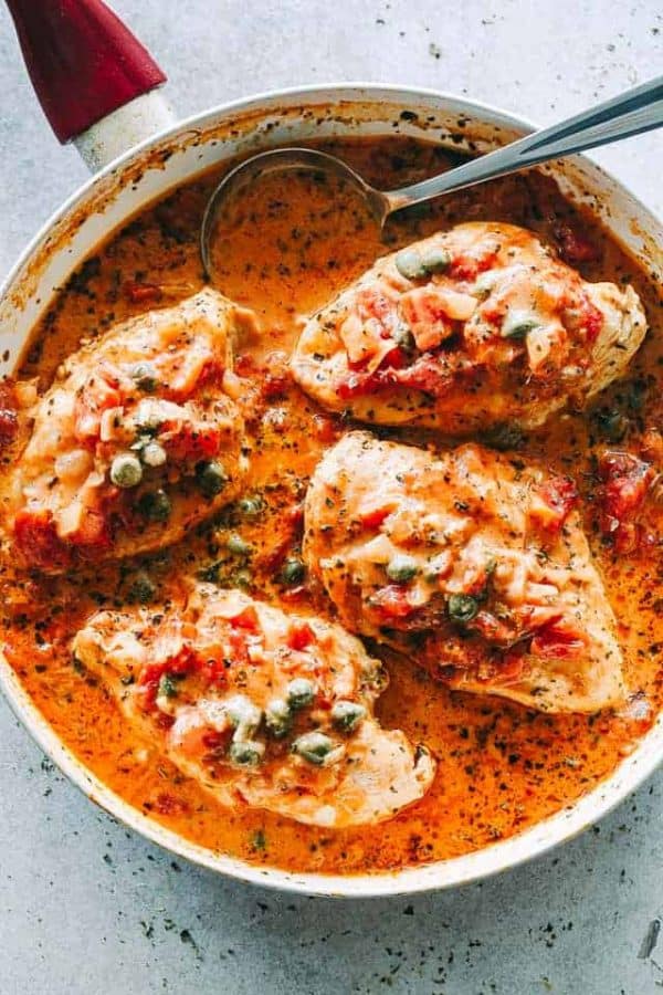 Chicken Breasts in Tomato Sauce Recipe | Easy Stovetop Chicken Dinner