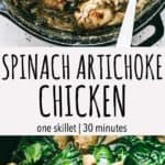 Spinach Artichoke Chicken Breasts Recipe | Easy Chicken Dinner Idea