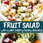 Fruit salad Pinterest image.