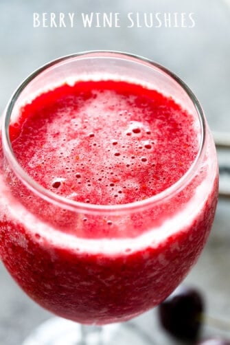 Berry Wine Slushies - A refreshing blend of frozen berries and wine results in the hottest cool drink of the summer!