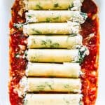 Creamy Ricotta Spinach and Chicken Cannelloni Pasta Recipe