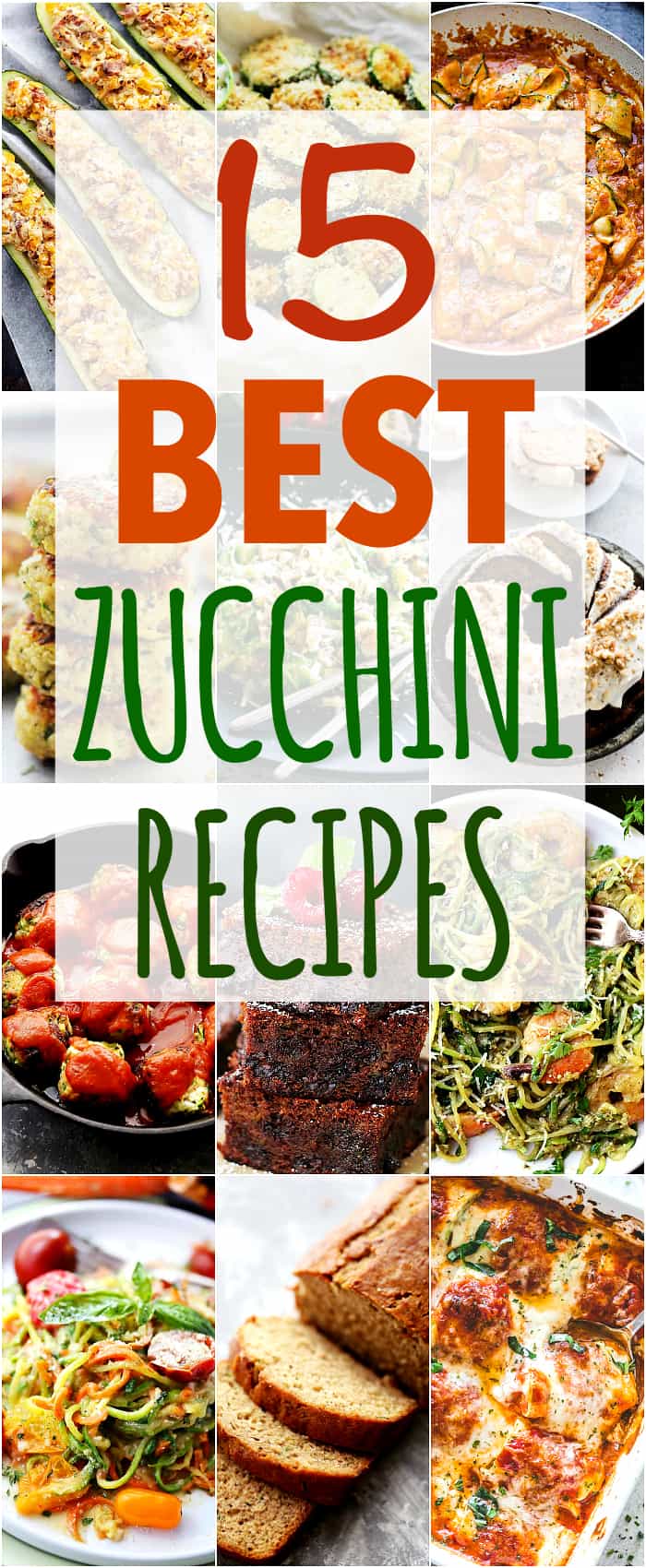 15 Best Zucchini Recipes - From zucchini bread to zucchini chips and zucchini noodles, these zucchini recipes will help you make the most of summer's most abundant veggie! 