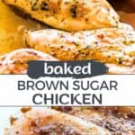 Brown sugar chicken long Pinterest image.