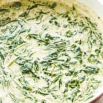 10 Min Creamed Spinach Recipe | Easy Spinach Side Dish