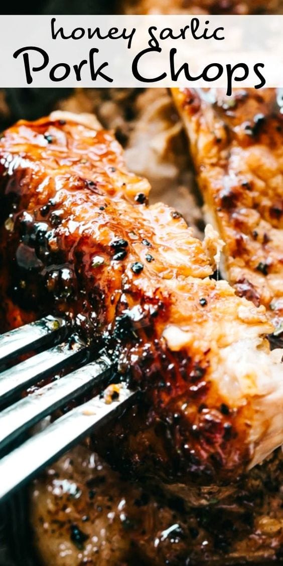 Baked Honey Garlic Pork Chops | Diethood