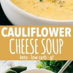 Cauliflower Cheese Soup – A wonderful twist on the classic cheese soup prepared with cauliflower, bacon, cheddar cheese, and a splash of cream. This soup will have everyone coming back for seconds. It's also Low Carb, Keto, and Gluten Free!