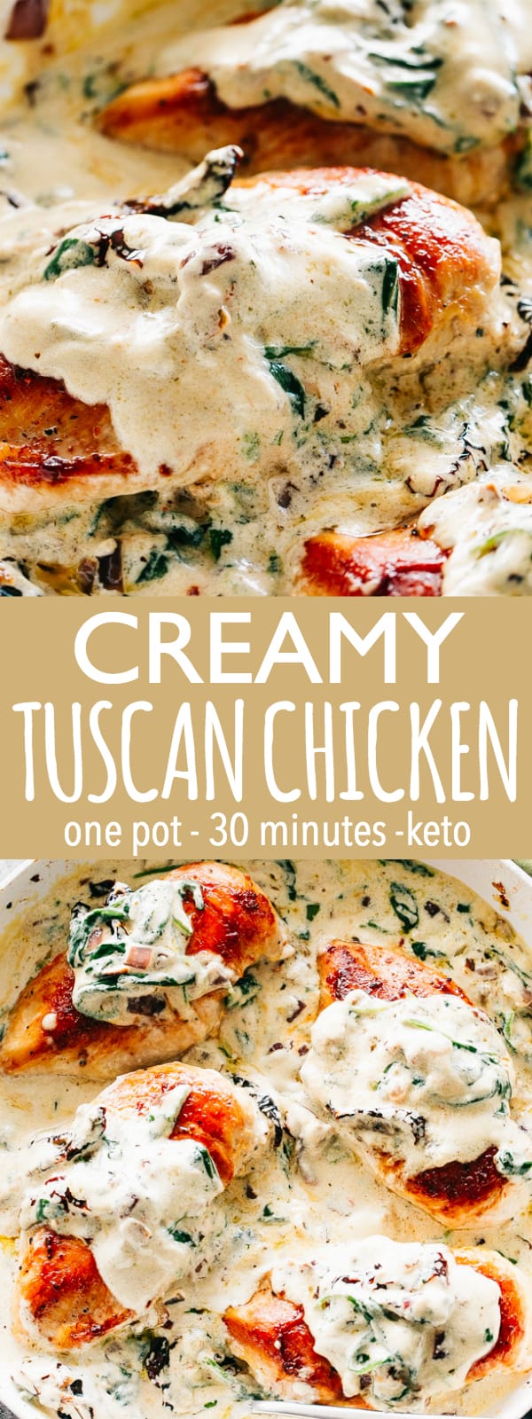 Creamy Tuscan Chicken | Easy Chicken Breasts Recipe & Dinner Idea