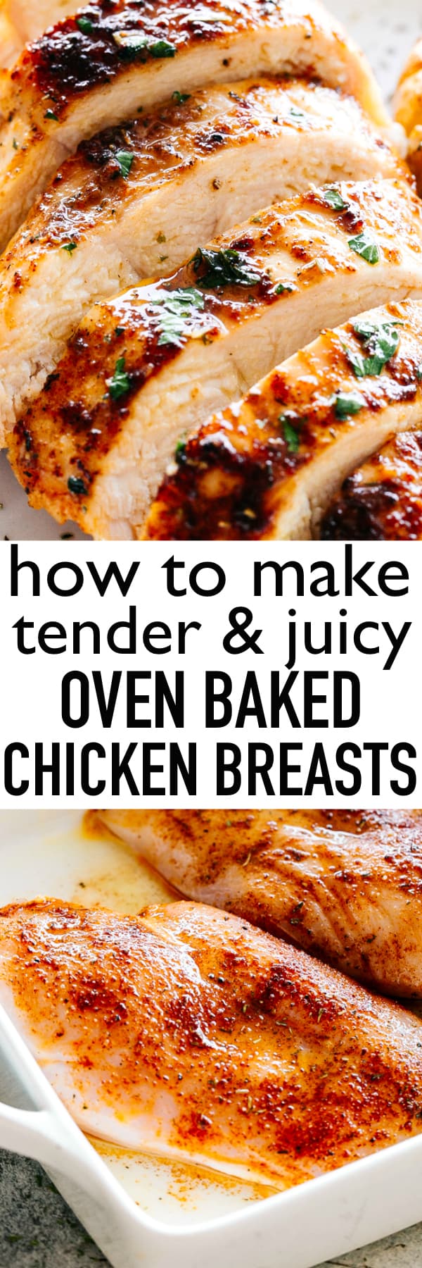 Oven Baked Chicken Breasts | The BEST Way to Bake Chicken ...