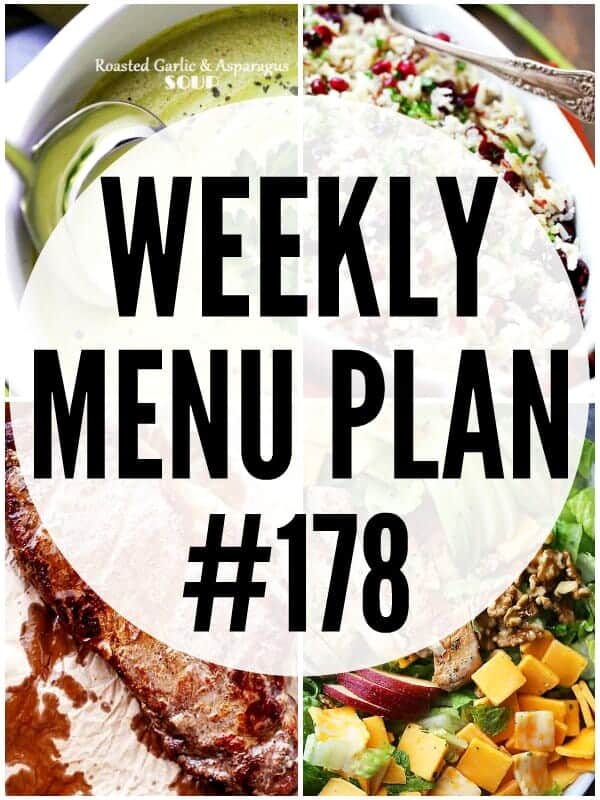 WEEKLY MENU PLAN 178