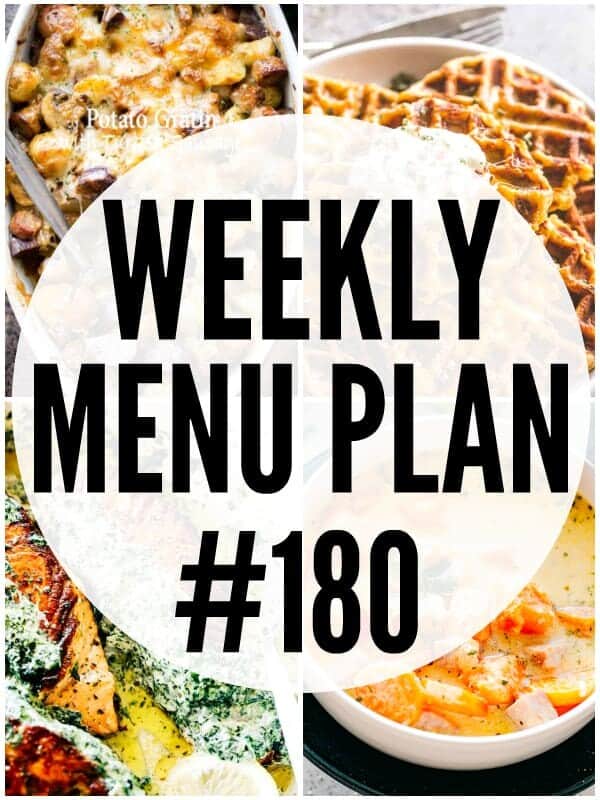 WEEKLY MENU PLAN 180