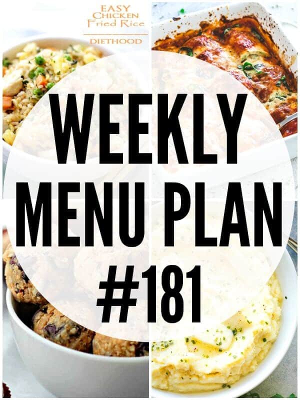 WEEKLY MENU PLAN (#181)