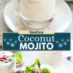 Coconut Mojitos Pinterest image.