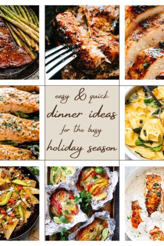 Quick Easy Dinner Ideas For the Holiday Season Photo Collage