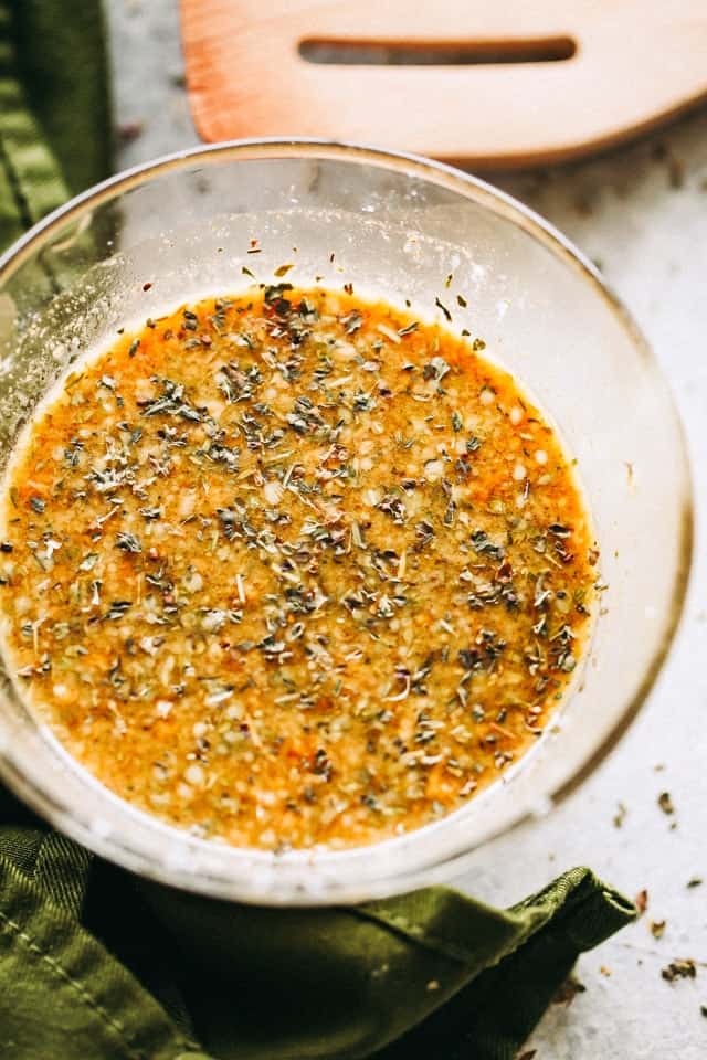 Homemade Honey Garlic Sauce in a glass bowl.