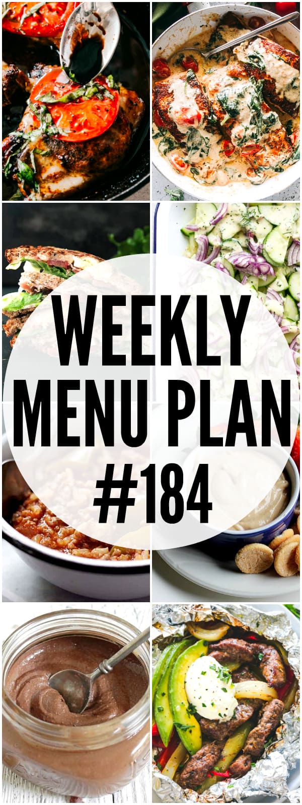 WEEKLY MENU PLAN 184