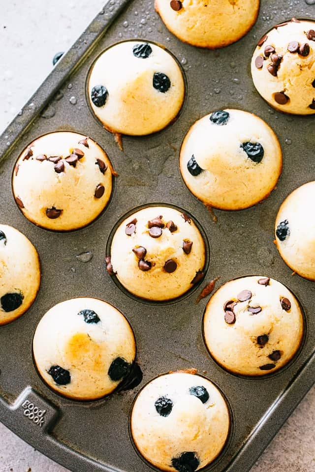 Pancake Bites in a muffin pan.