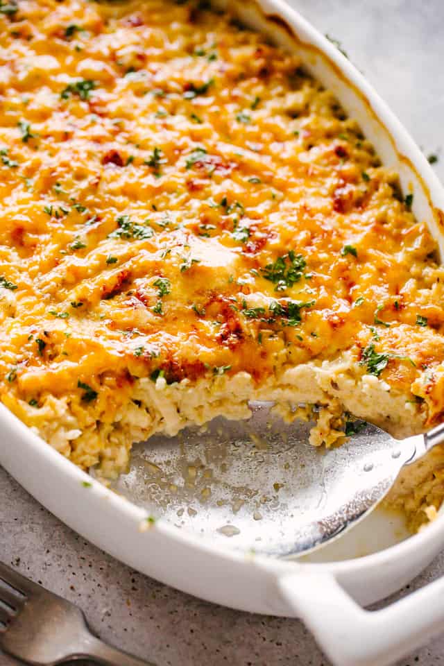 Chicken Cauliflower Rice Casserole | Diethood