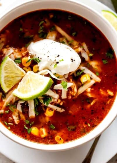 Chicken Enchilada Soup Bowl