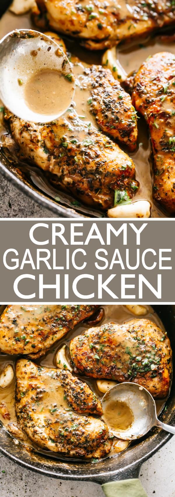 Creamy Garlic Sauce Chicken Recipe | Easy Chicken Breasts Dinner Idea