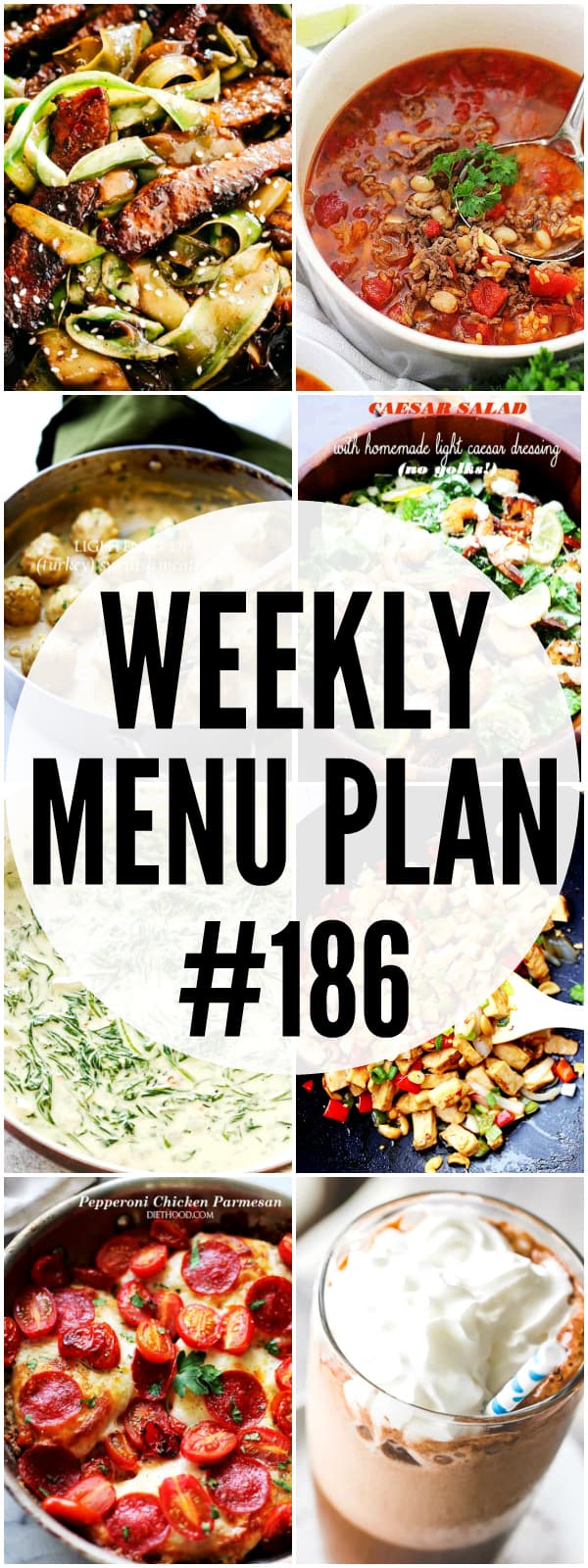 WEEKLY MENU PLAN #186