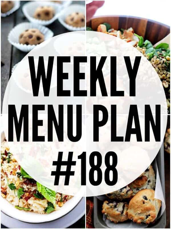 WEEKLY MENU PLAN 188