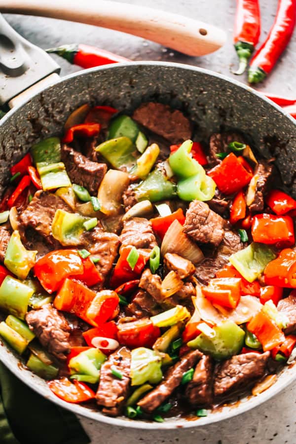 Pepper Steak Stir Fry Recipe | Diethood
