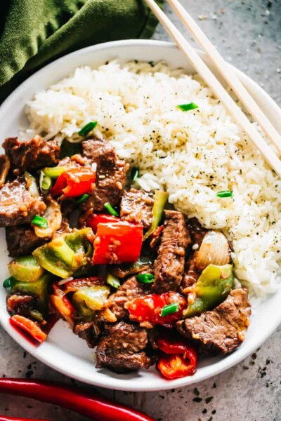 Pepper Steak Stir Fry Recipe | Diethood