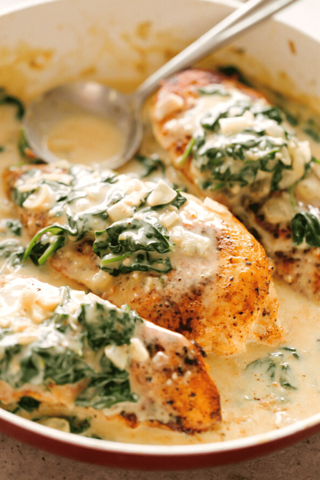 chicken-breasts-recipe-with-creamed-spinach-dinner-ideas