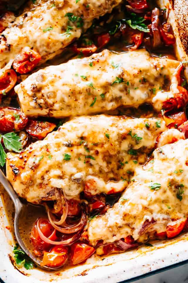 Balsamic Baked Chicken with Cheese