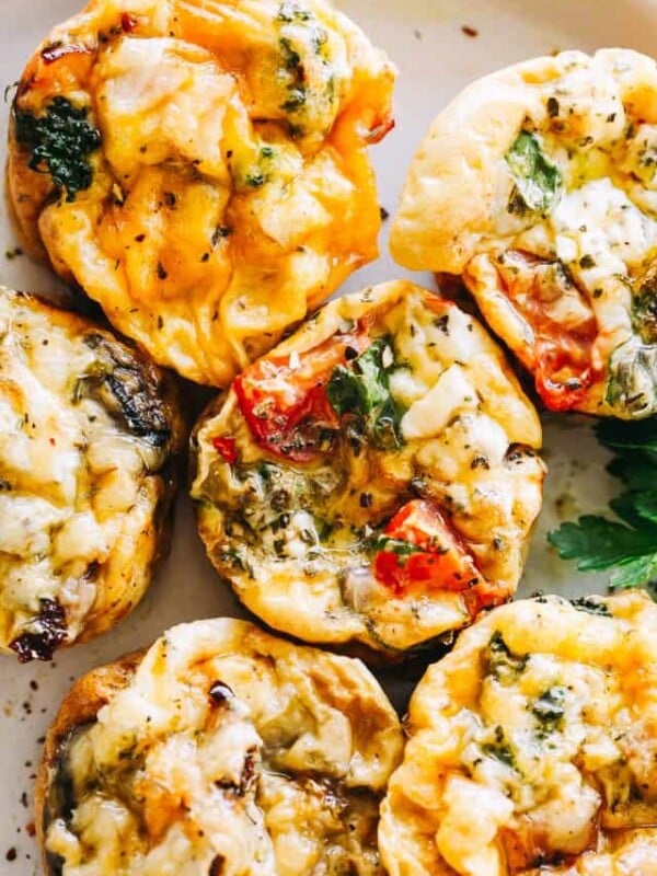 Breakfast Egg Muffins served on a plate.