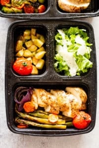 Sheet Pan Garlic Herb Chicken Breasts with Potatoes & Veggies