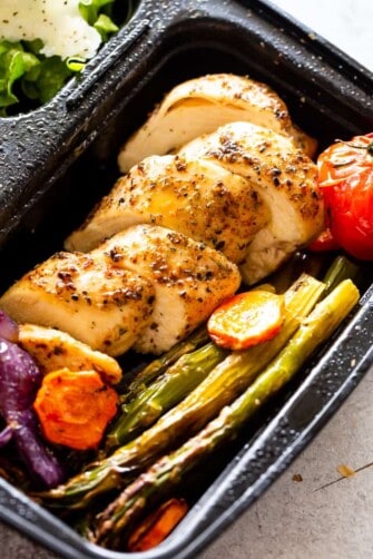 Sheet Pan Garlic Herb Chicken Breasts With Potatoes And Veggies 