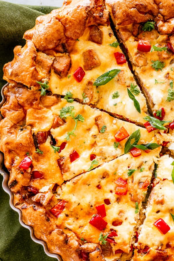 Healthy Cauliflower Crust Breakfast Quiche Recipe Diethood