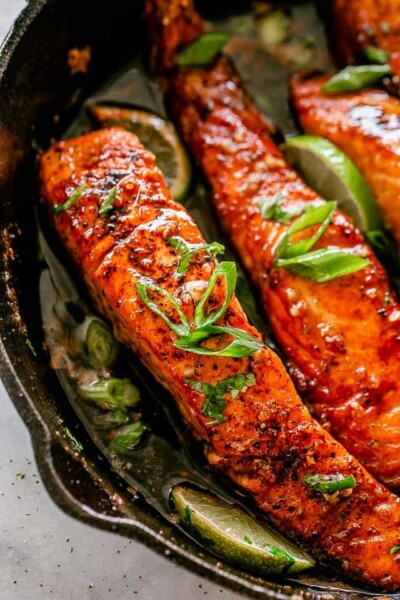 Honey Garlic Sauce Salmon Recipe | 20min Easy Salmon Dinner