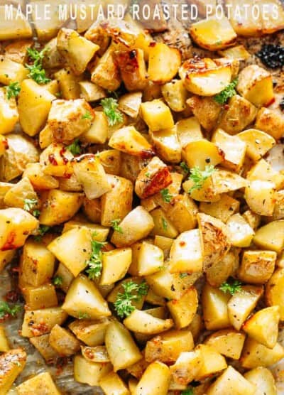 Maple Mustard Roasted Potatoes