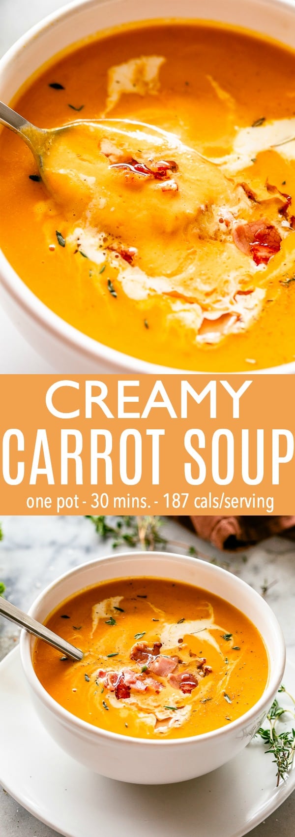 Easy, Healthy & Creamy Carrot Soup Recipe | Diethood